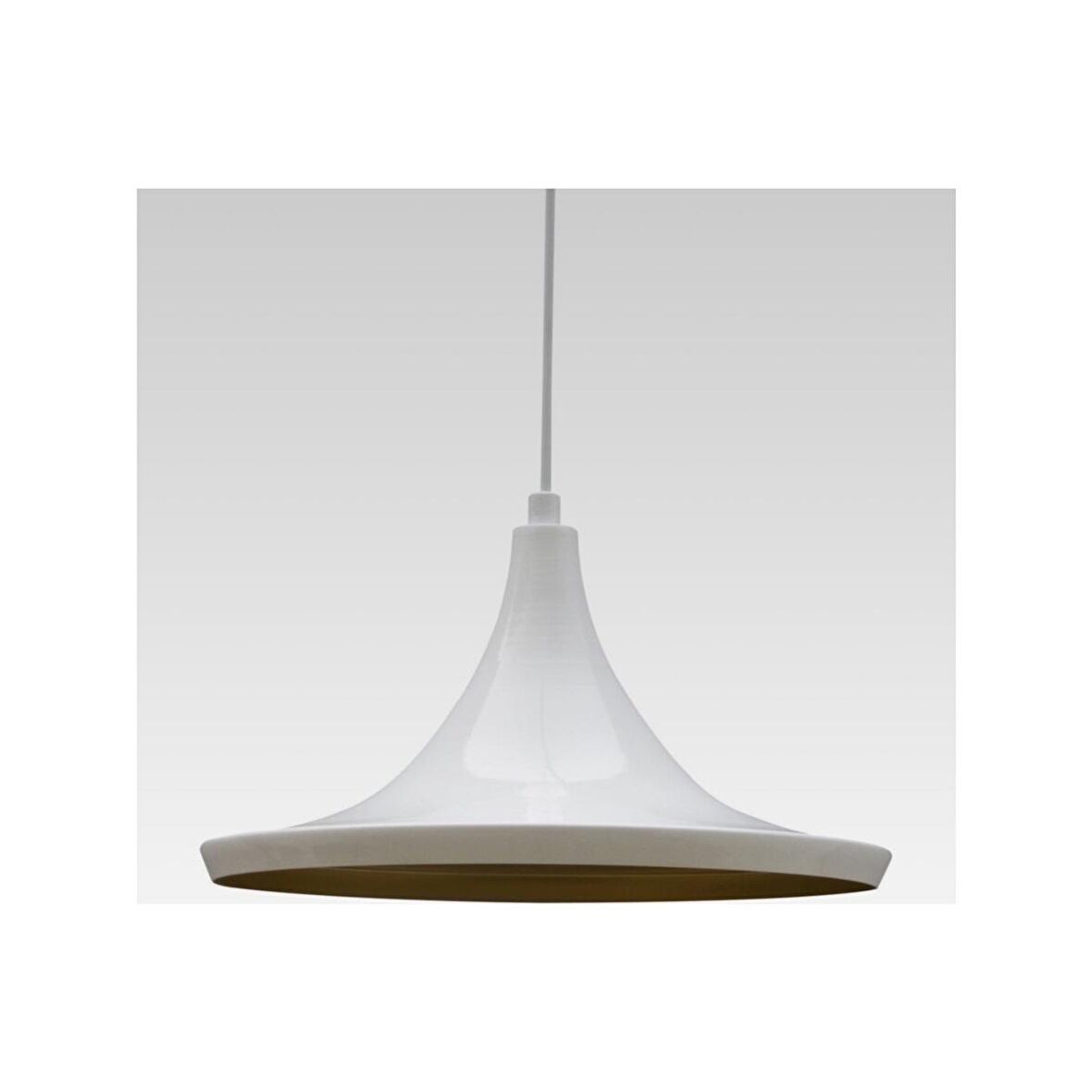 mylights  retro  rustik metal sarkıt avize beyaz içi altın