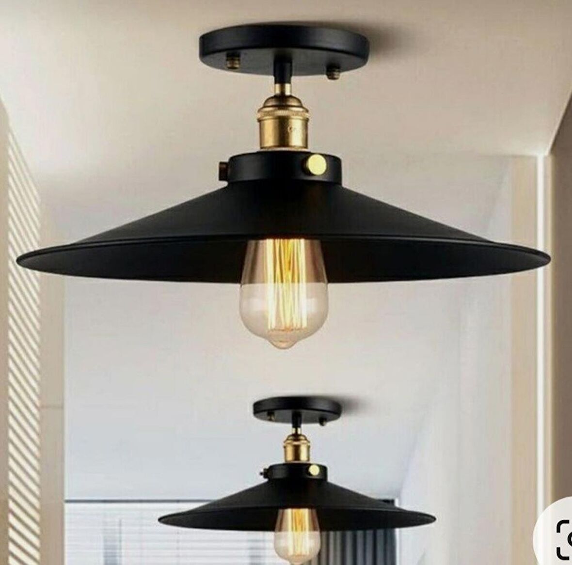 MYLİGHTS RUSTİK  40 CM METAL PLOFONYER AVİZE TEK FİYATIDIR