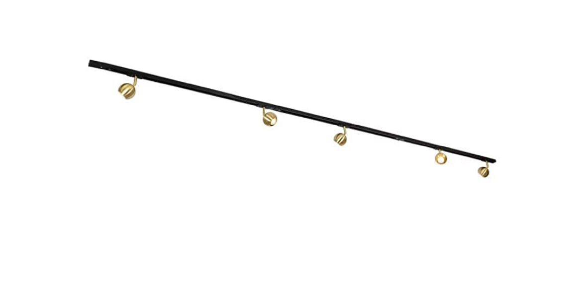 mylights  L  köşe magnet ray led spot os ram marka led ampullü beşli led avize  ray spot 3000k 