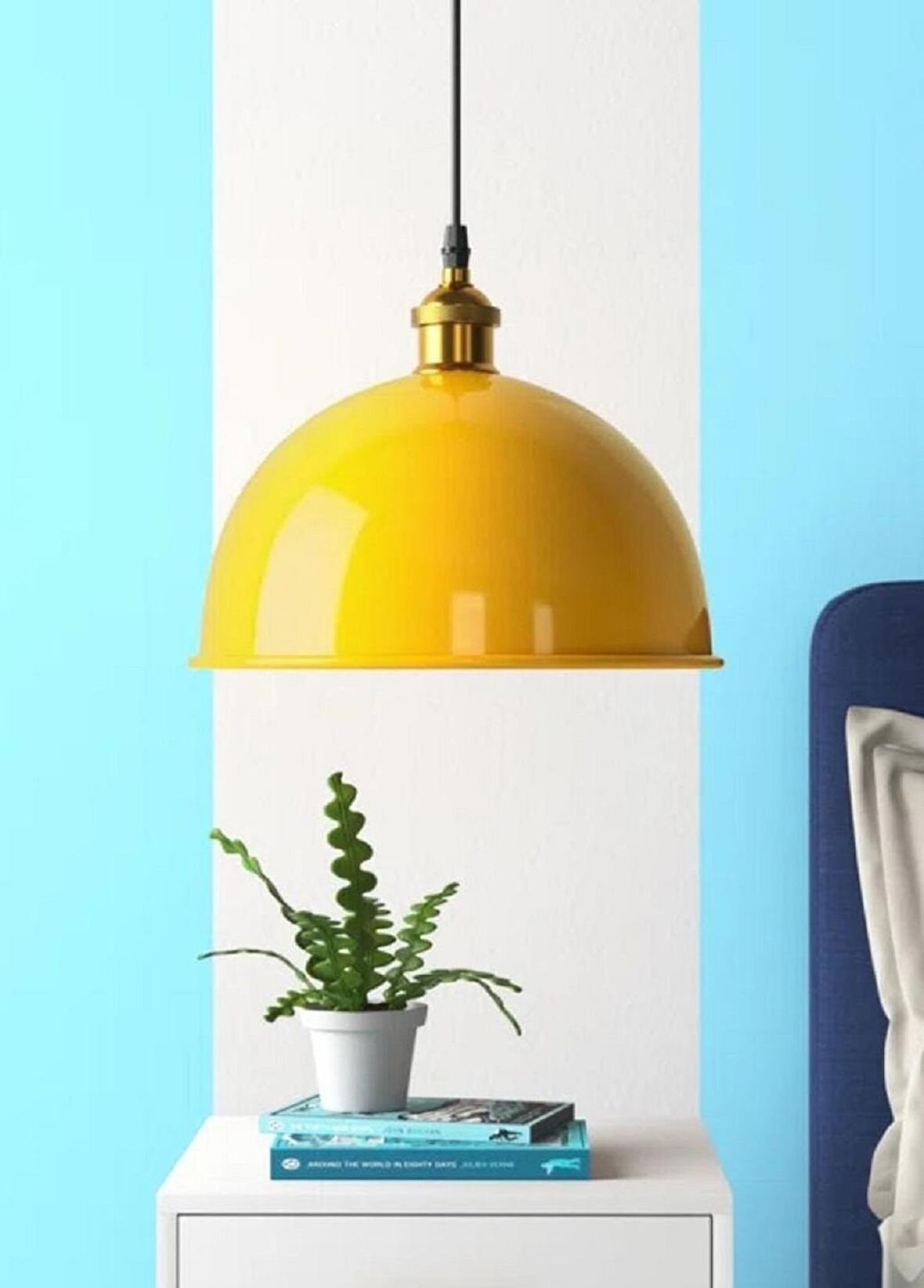 MYLİGHTS  SARI MODERN SPOR METAL SARKIT AVİZE MUTFAK AVİZE  