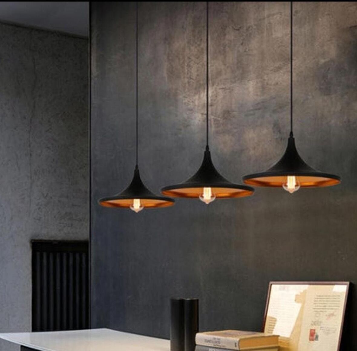 Mylights retro üçlü rustik vintage  masa üstü sarkıt avize 120 taban 