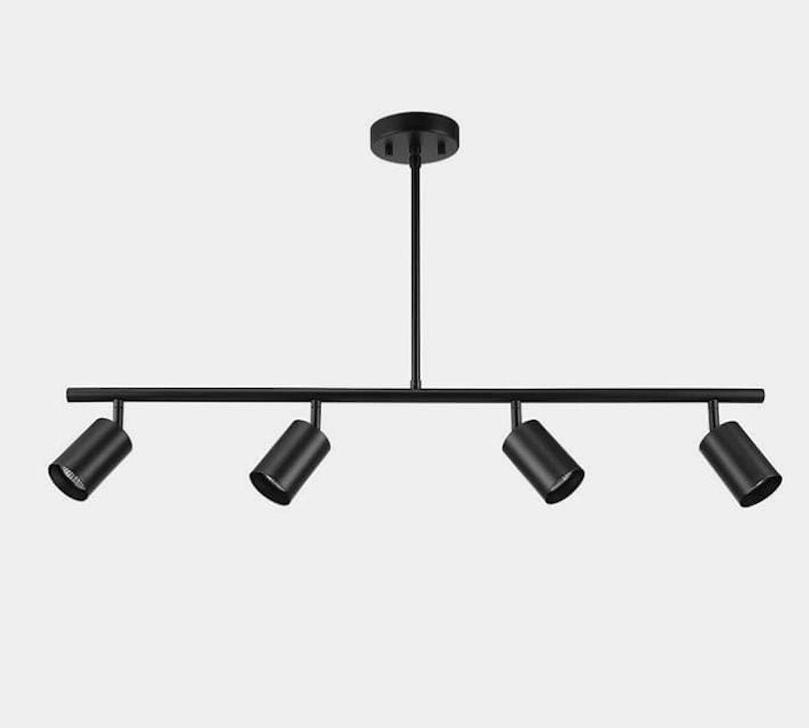 MYLİGHTS  SİYAH DÖRTLÜ LED AVİZE LED SPOT HAREKELİ AVİZE PANASONIC APLULLÜ