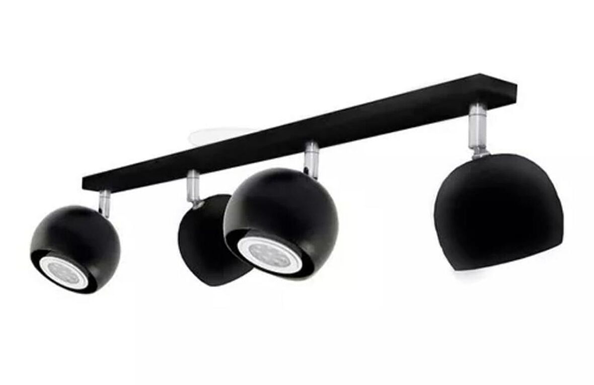 MYLİGHTS  KÜRE    SİYAH DÖRTLÜ LED AVİZE LED SPOT HAREKELİ AVİZE PANASONIC APLULLÜ