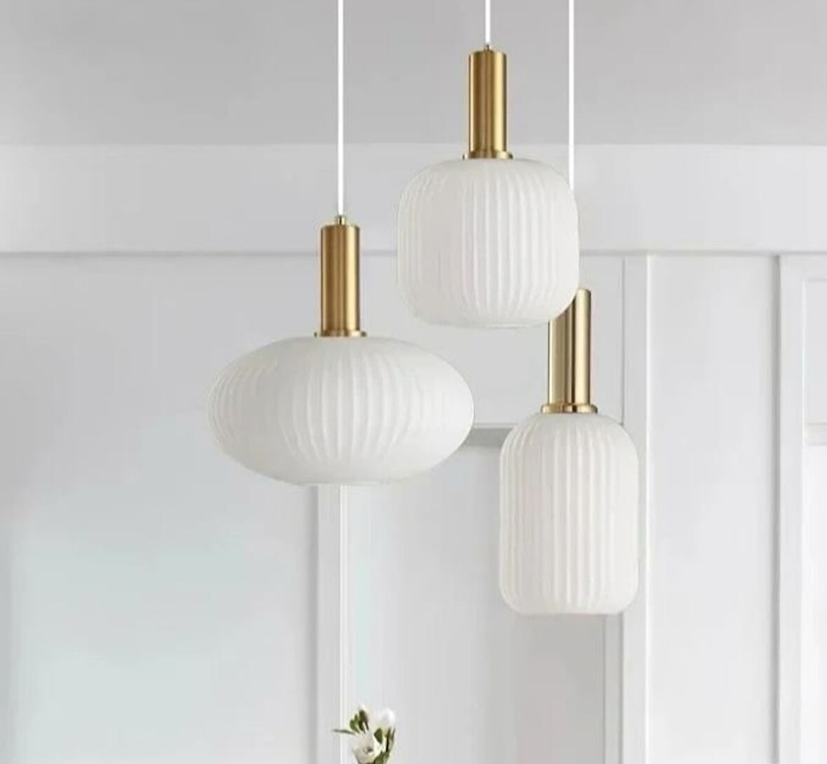 MYLİGHTS RUSTİK  ÜÇLÜ BAL CAMLI AVİZE  KASA  40CM  ESKİTME 