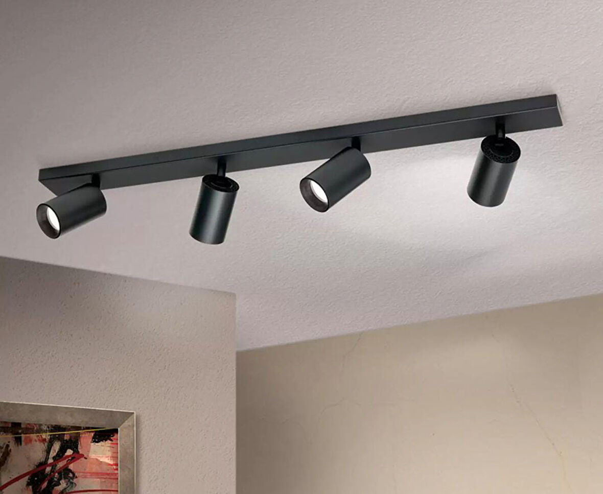 Demet habek mylights  gün ışığı LED ampullü 4lu hareketli LED spot led avize
