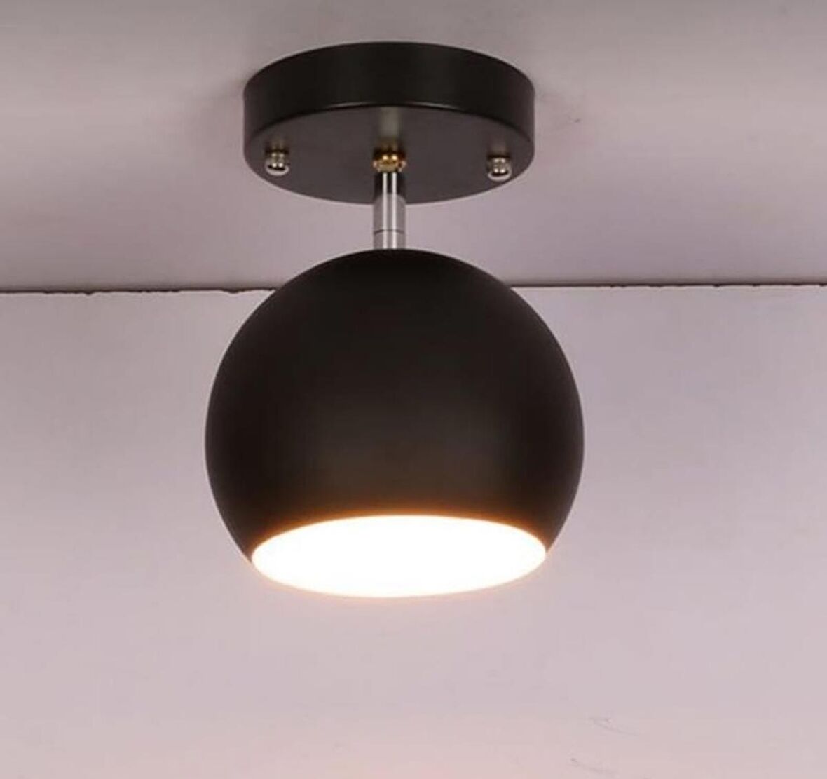 mylights siyah  spot  tekli küre panasonıc ampullu  gun ısıgı  hareketli aplik  