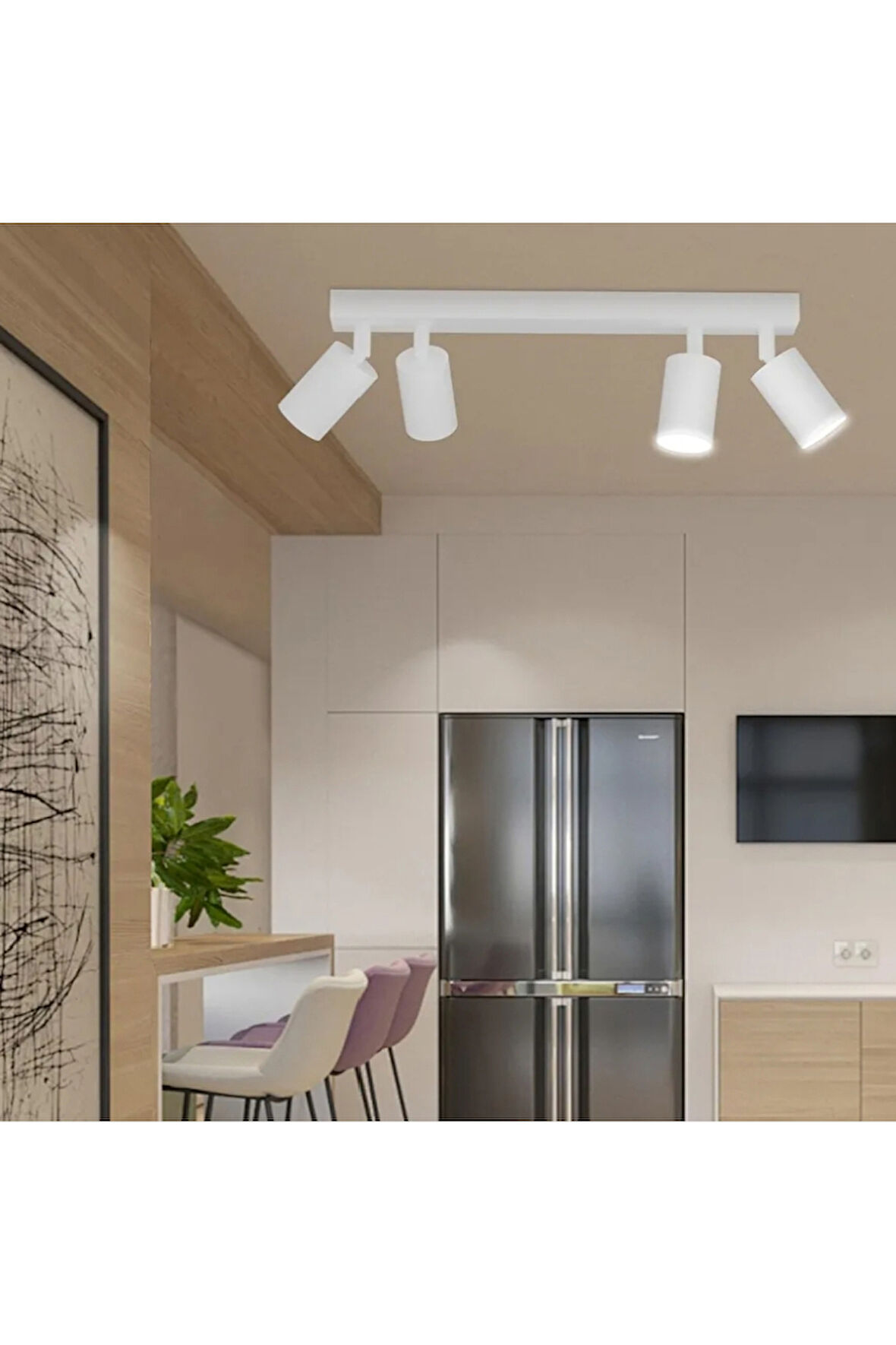 Gu10 duy tasarruflu led ampul beyaz hareketli başlık tavan spot avize