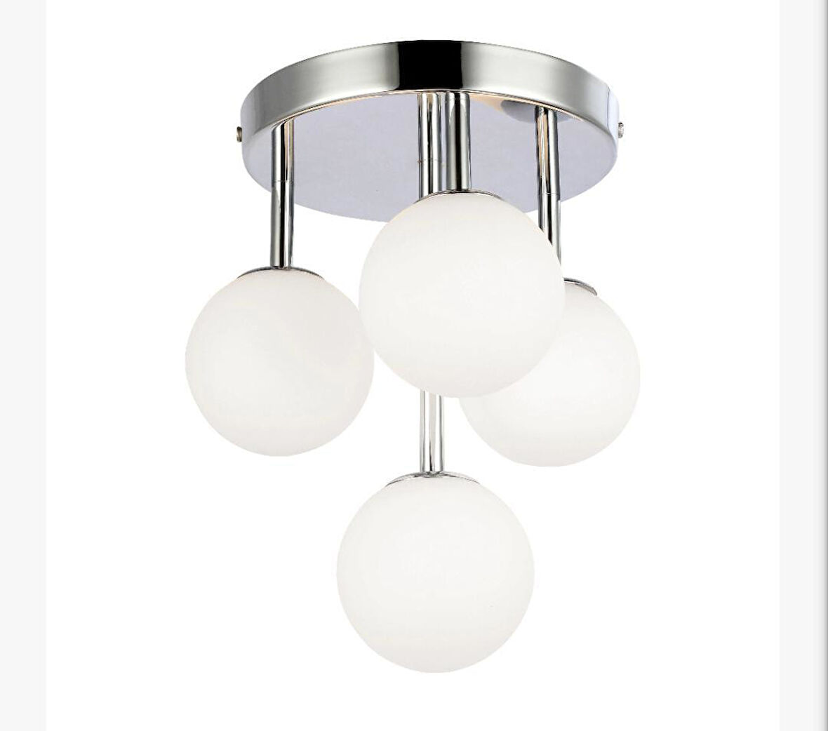 MYLİGHTS LED AVİZE modern spor  PLOFONYER  TAVAN    OPAL AVİZE krom  KAPLAMA  
