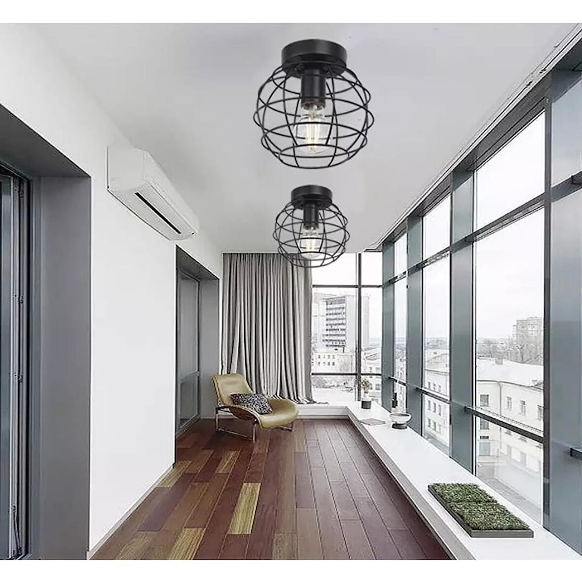 Mylights Retro Dünya Kafes Avize Tavan Avize Plofonyer Armatür (424397866)