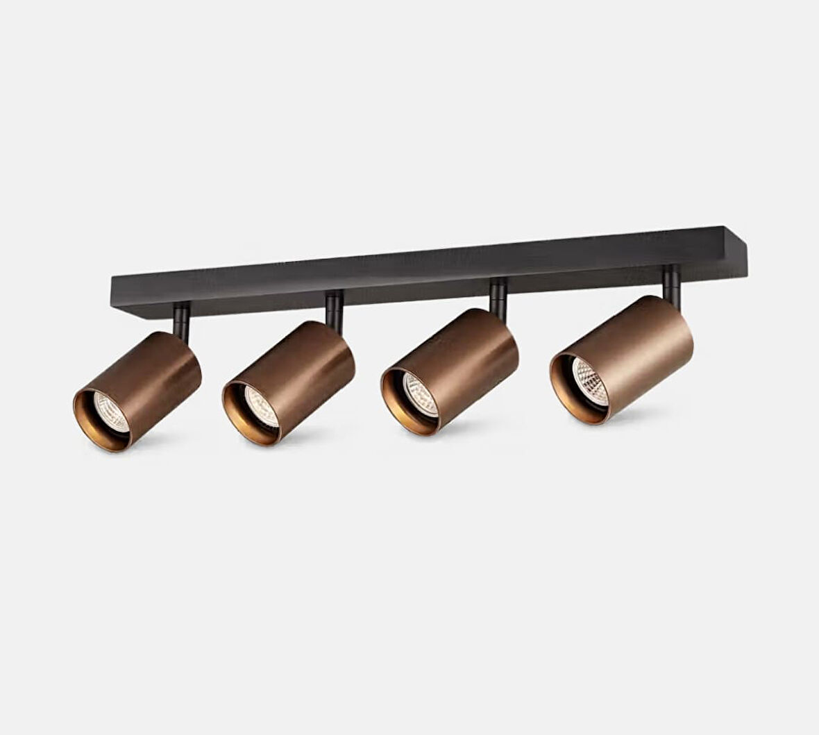 mylights Kahverengi Hareketli Başlık Siyah Metal Gövdeli LED Spot Tavan Avize Duvar Aplik Modern Tasarım Enerji Tasarruflu