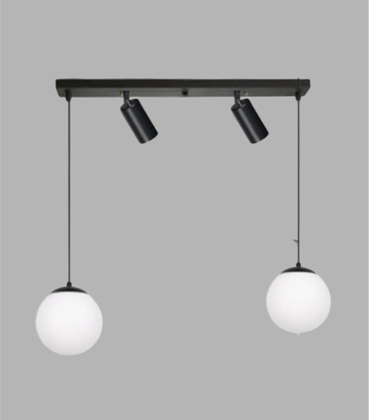 mylihts modern spor  led avize ve opal camlı sarkıt avize salon motfak avize 60 cm dörtlü