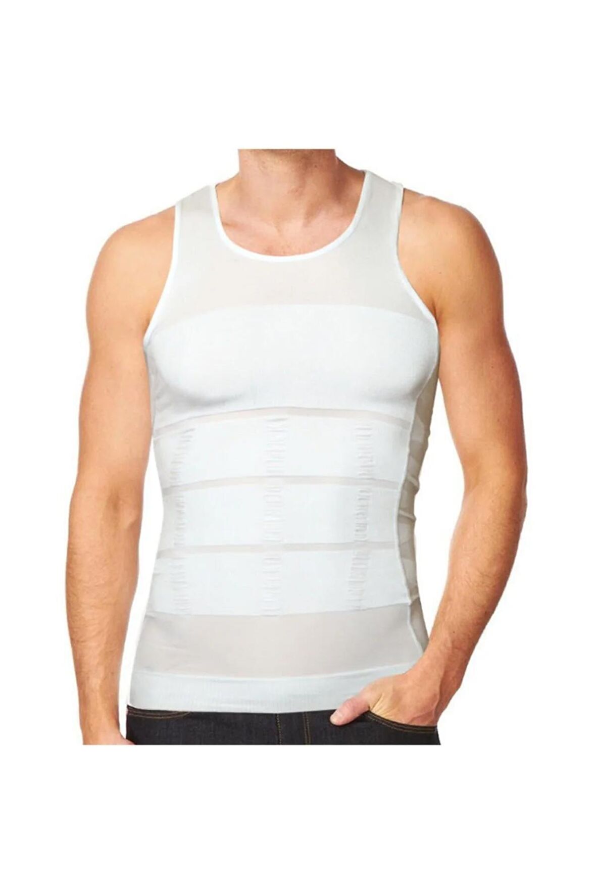 Unisex Beyaz Slim N Lift Atlet Korse Xl