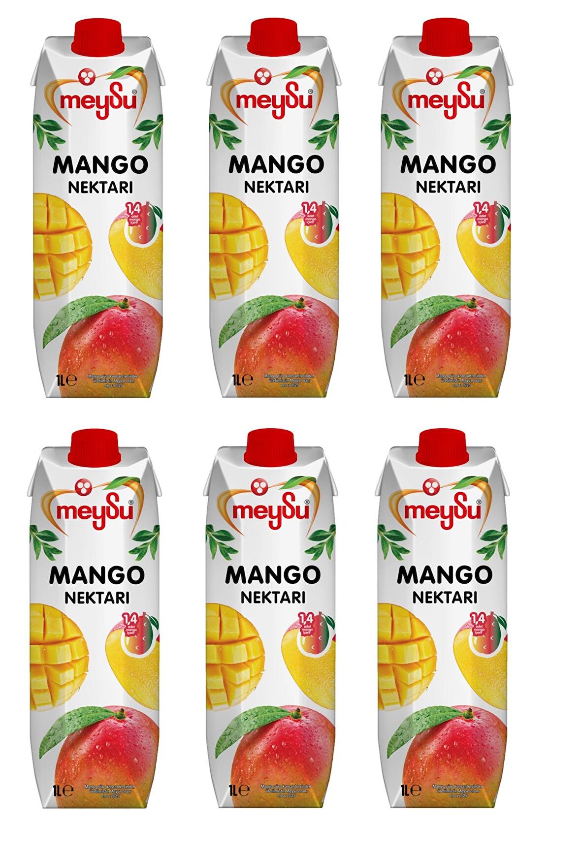 Meysu Mango Nektarı 1 Lt X 6 Adet