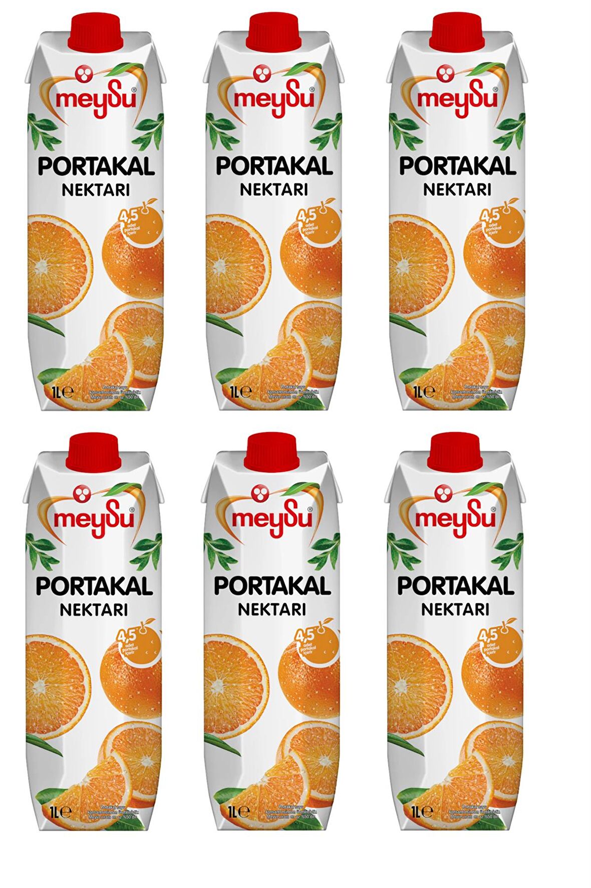 Meysu Portakal Nektarı 1 Lt X 6 Adet