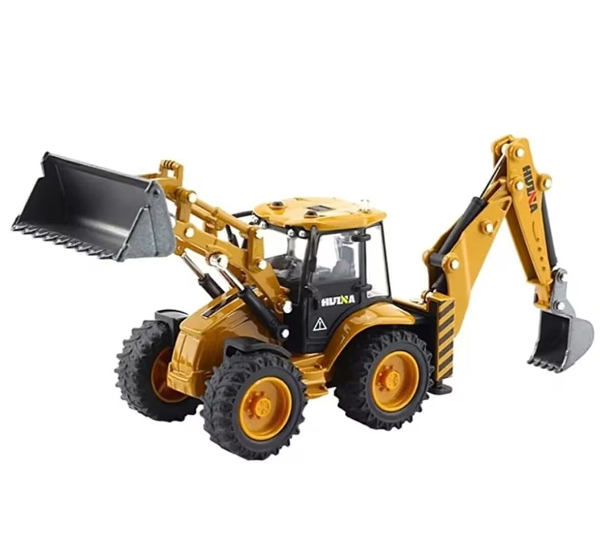 Oyuncak Ekskavatör 1:50 Ölçek Çift Taraflı Kepçeli Diecast Model Kepçe