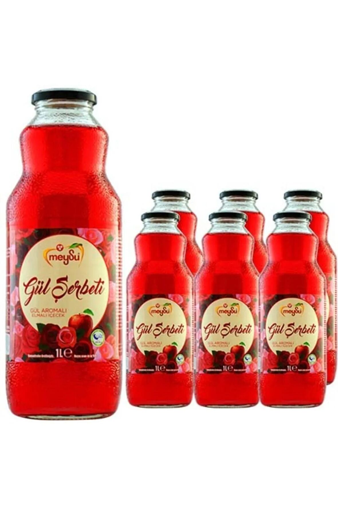 Meysu Gül Şerbeti 1 Lt X 6 Adet