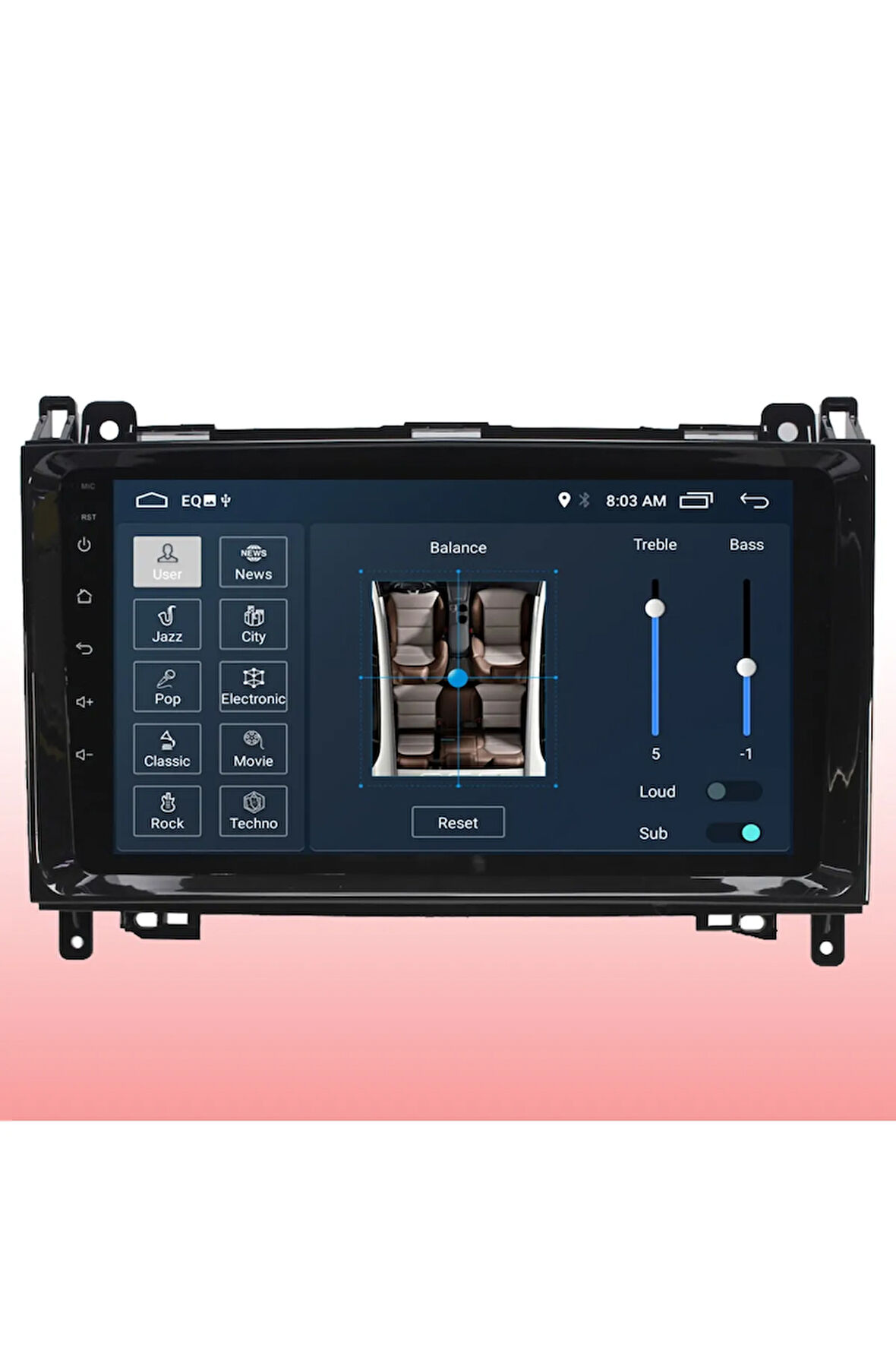 Volkswagen Crafter Android Carplay Navigasyon Multimedya Ekran Teyp 2gb Ram + 16gb Hdd