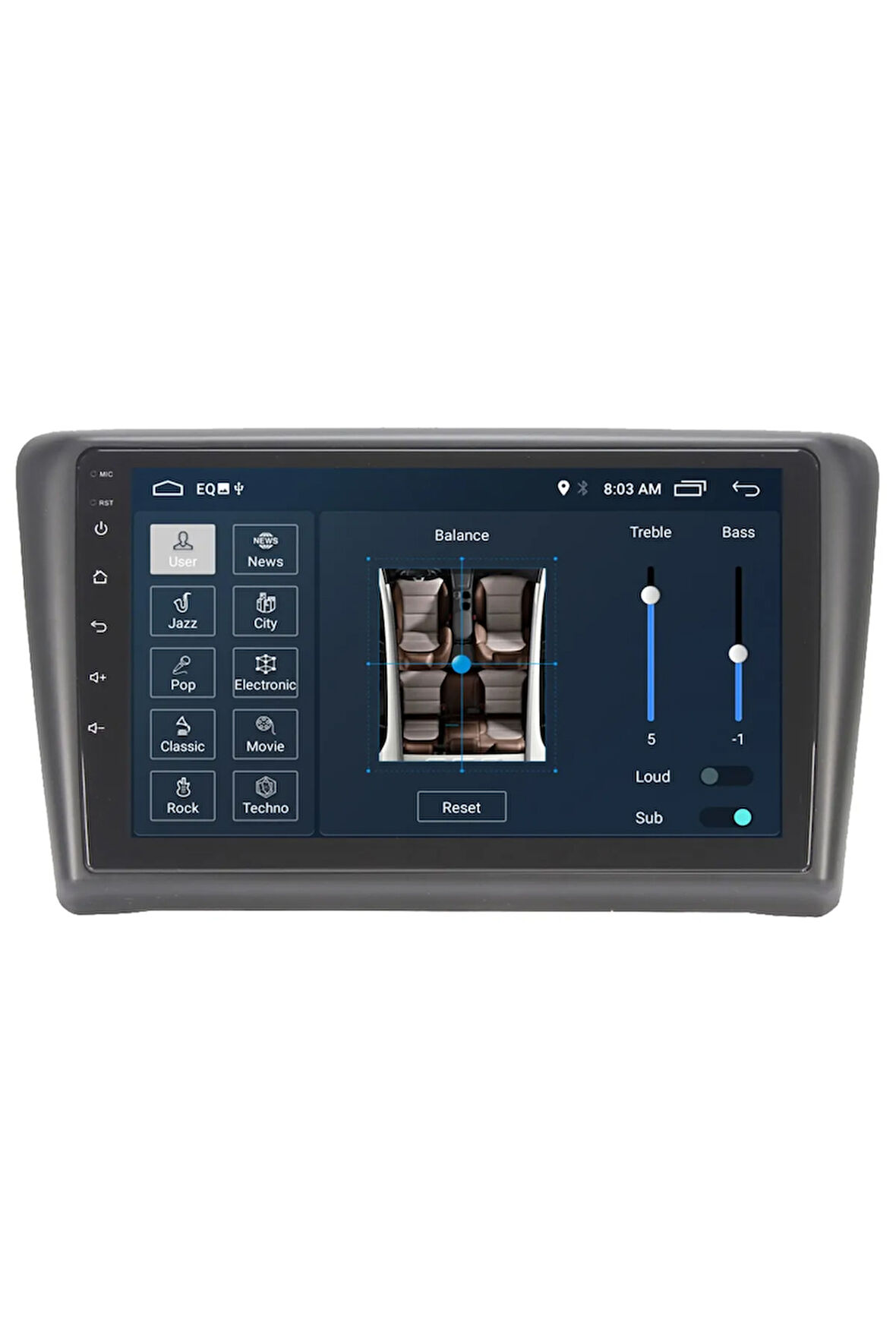 Skoda Rapıd Android Carplay Navigasyon Multimedya Ekran Teyp 2gb Ram + 16gb Hdd