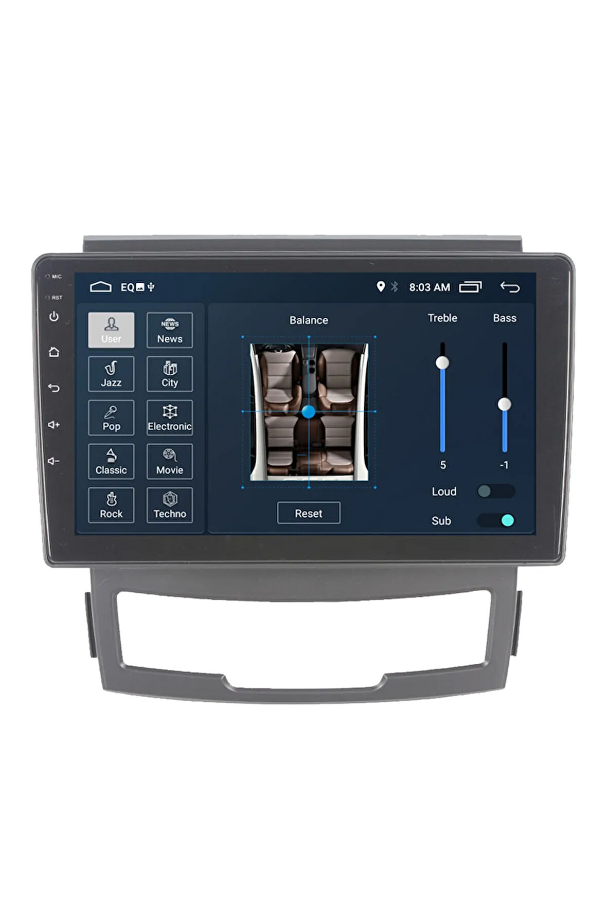 Ssangyong Kyron Android Carplay Navigasyon Multimedya Ekran Teyp 2gb Ram + 16gb Hdd