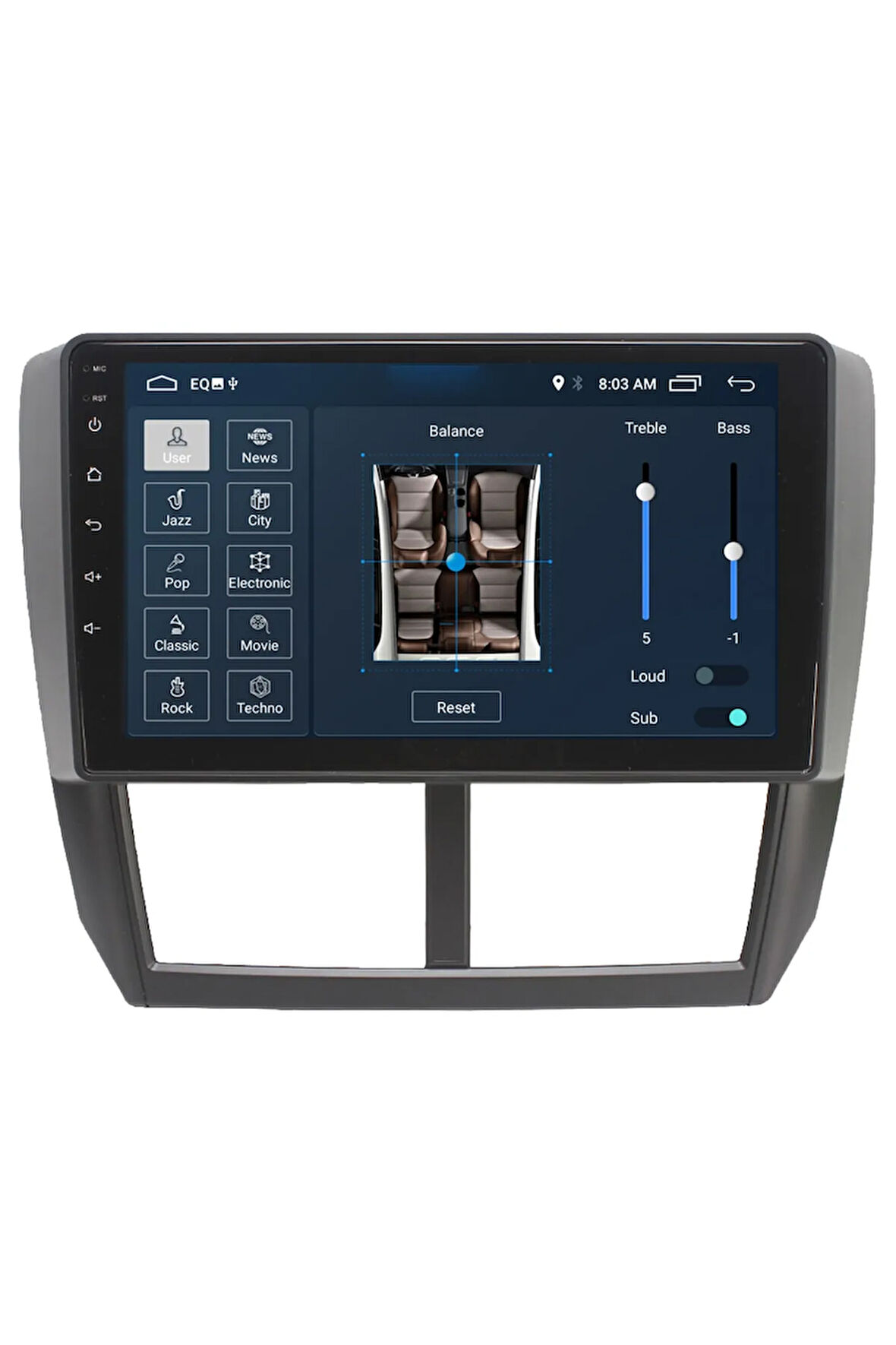 Subaru Impreza Android Carplay Navigasyon Multimedya Ekran Teyp 2gb Ram + 16gb Hdd
