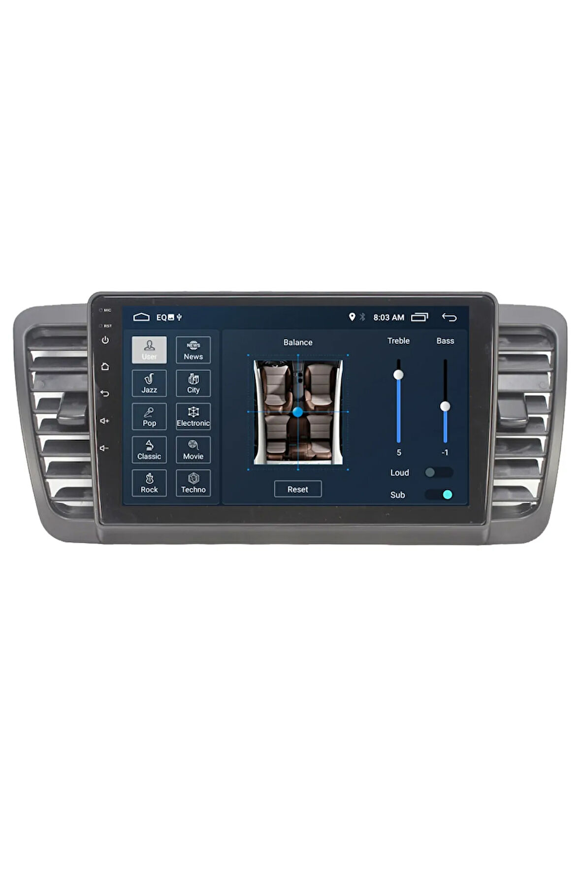 Subaru Outback 3 Android Carplay Navigasyon Multimedya Ekran Teyp 2gb Ram + 16gb Hdd