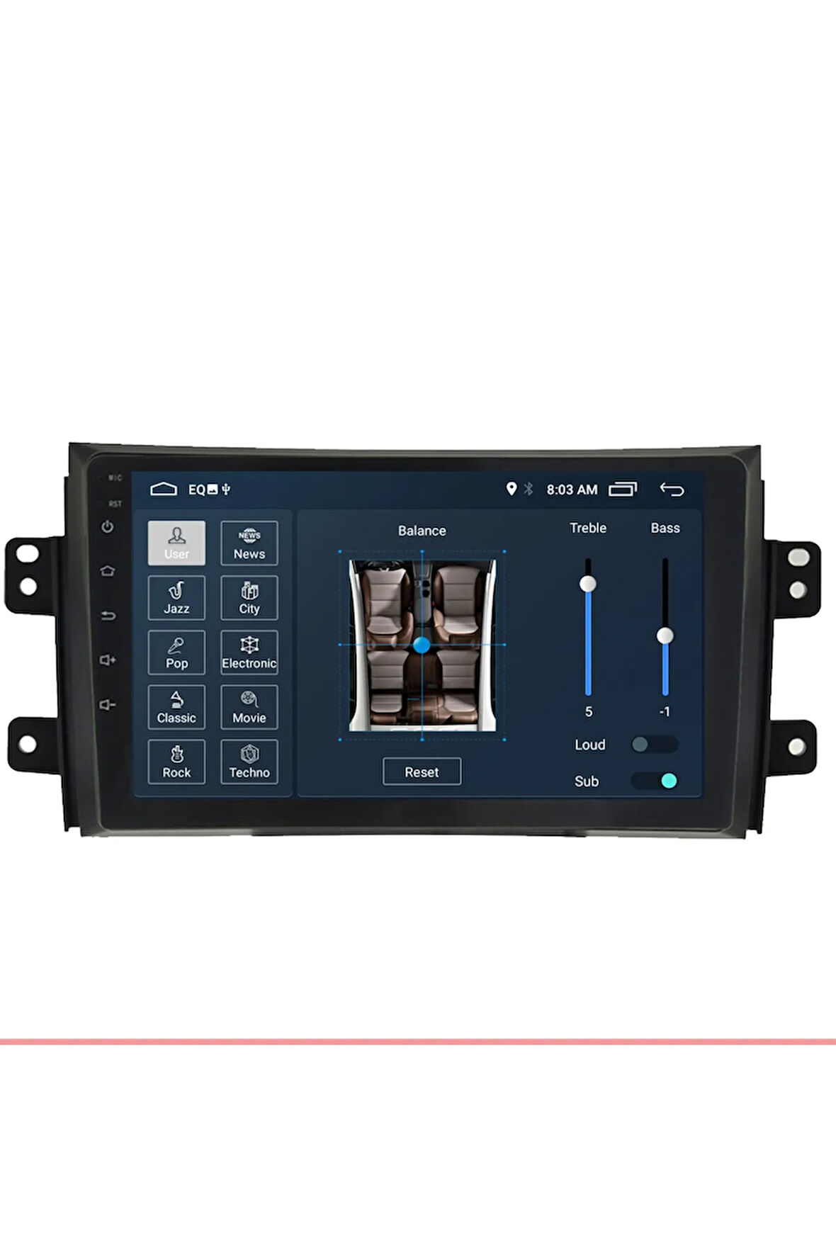 Suzuki Sx4 Uyumlu Android Carplay Navigasyon Multimedya Ekran Teyp 2gb Ram + 16gb Hdd