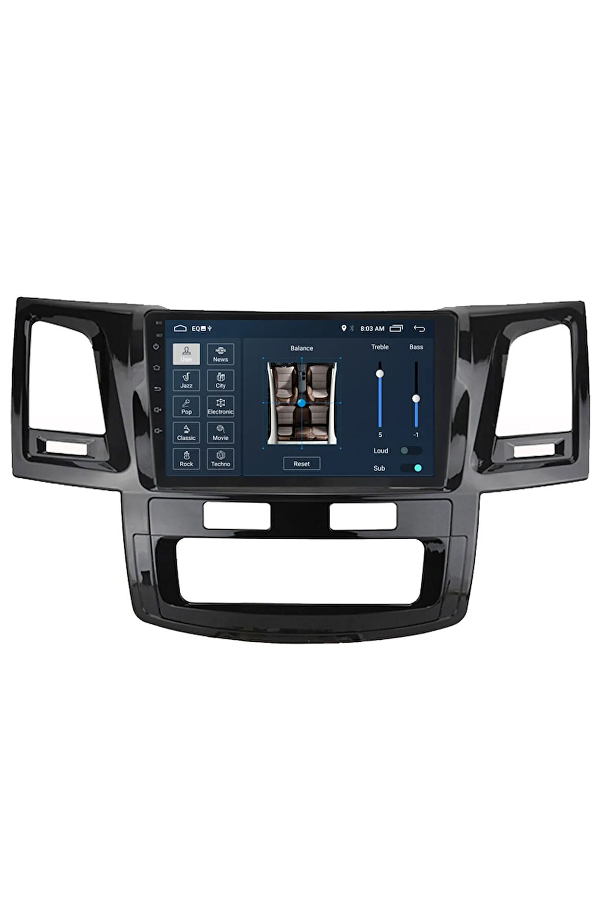 Toyota Fortuner Android Carplay Navigasyon Multimedya Ekran Teyp 2gb Ram + 16gb Hdd