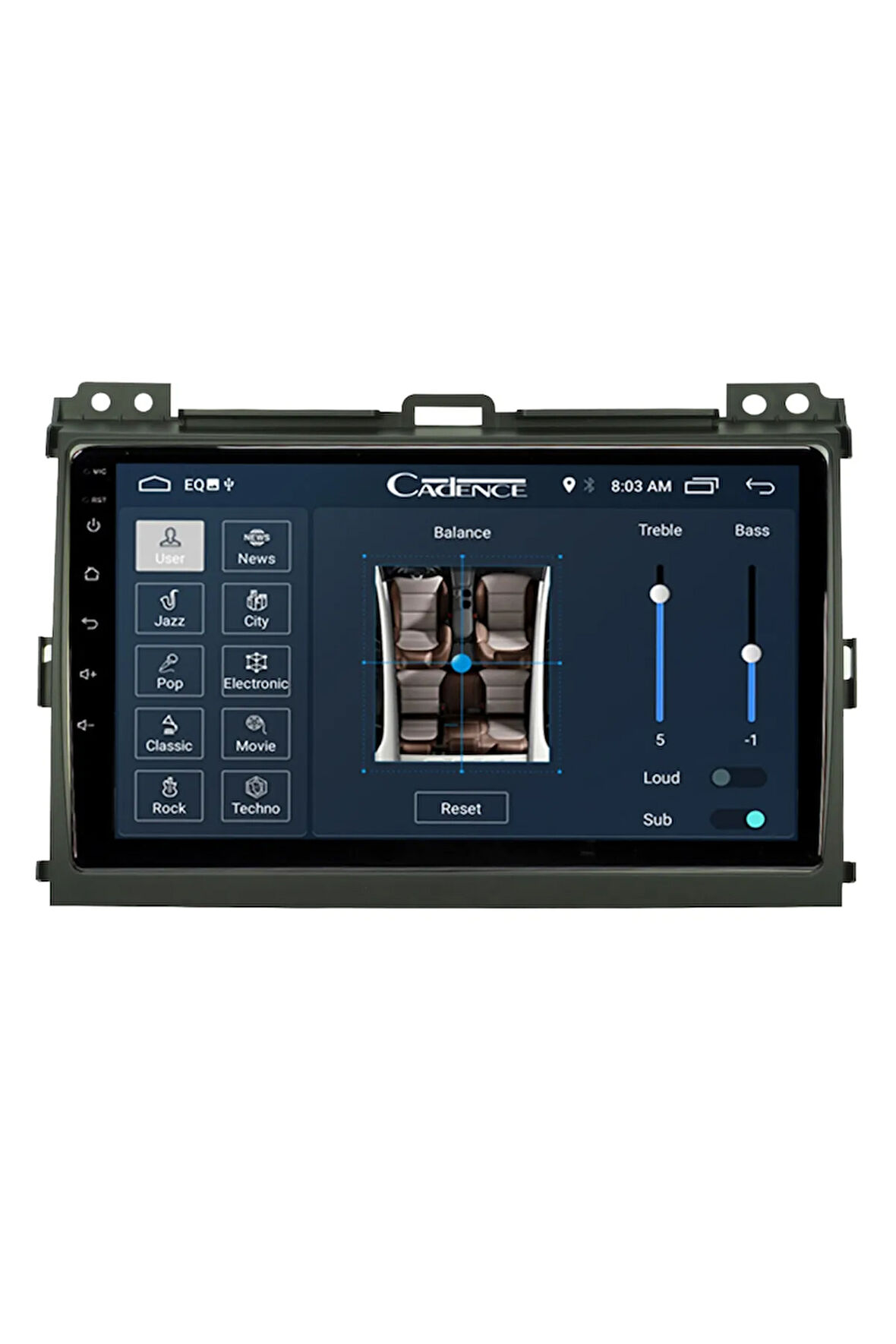 Toyota Prado Android Carplay Navigasyon Multimedya Ekran Teyp 2gb Ram + 16gb Hdd