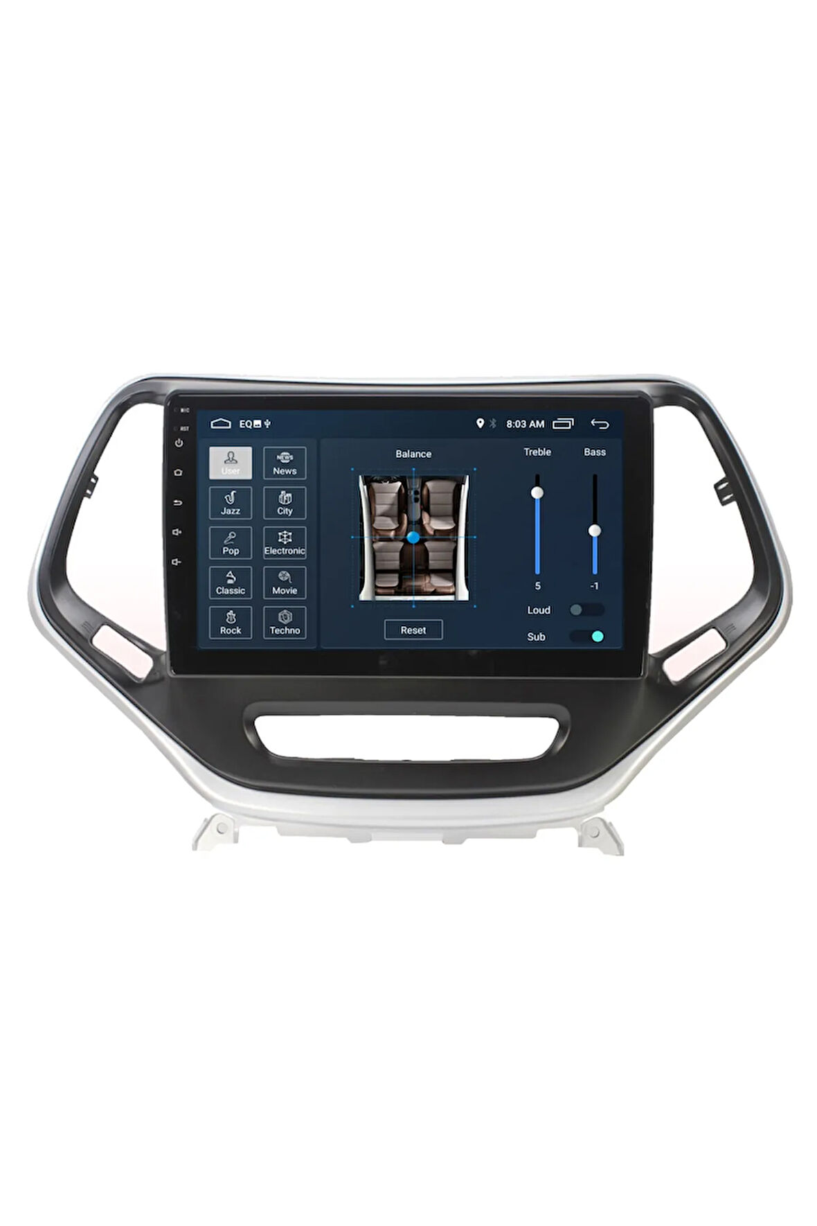 Jeep Cherokee Android Carplay Navigasyon Multimedya Ekran Teyp 2gb Ram + 32gb Hdd