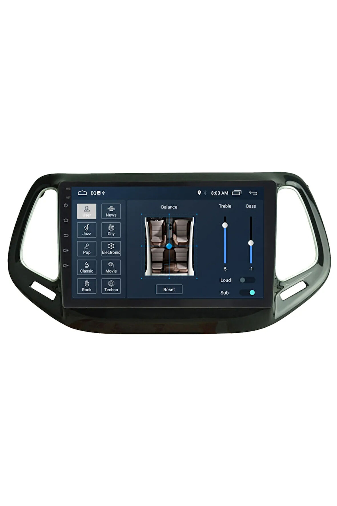 Jeep Compass Android Carplay Navigasyon Multimedya Ekran Teyp 2gb Ram + 32gb Hdd