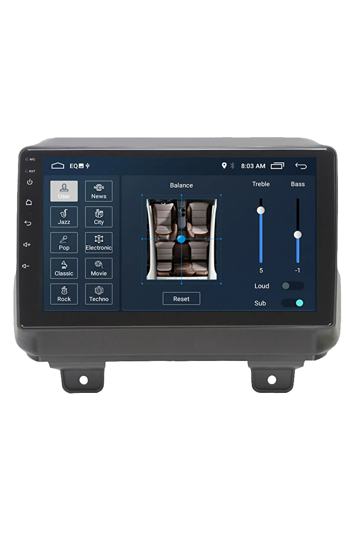 Jeep Wrangler Android Carplay Navigasyon Multimedya Ekran Teyp 2gb Ram + 32gb Hdd