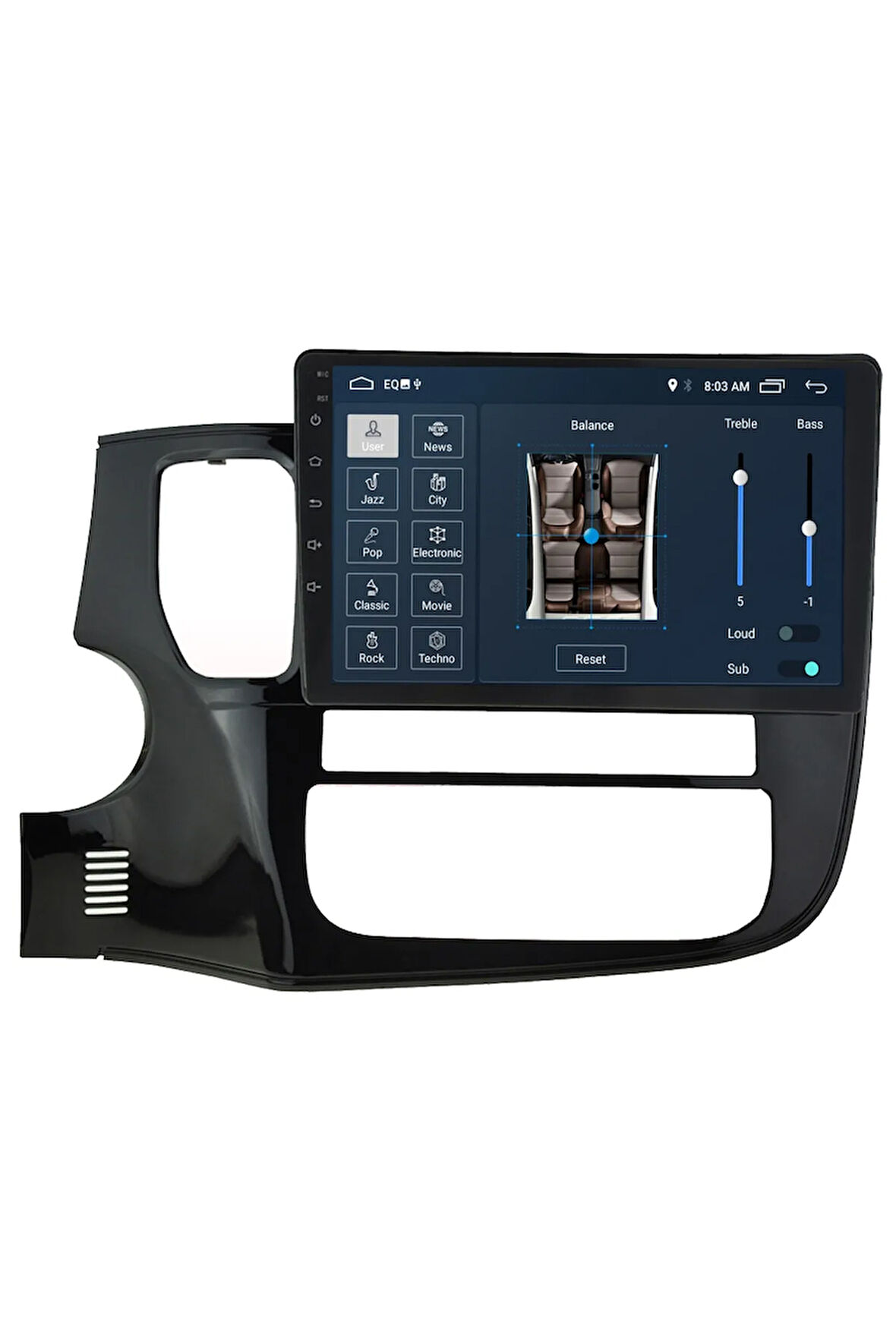 Mıtsubishi Outlander Android Carplay Navigasyon Multimedya Ekran Teyp 2gb Ram + 32gb Hdd