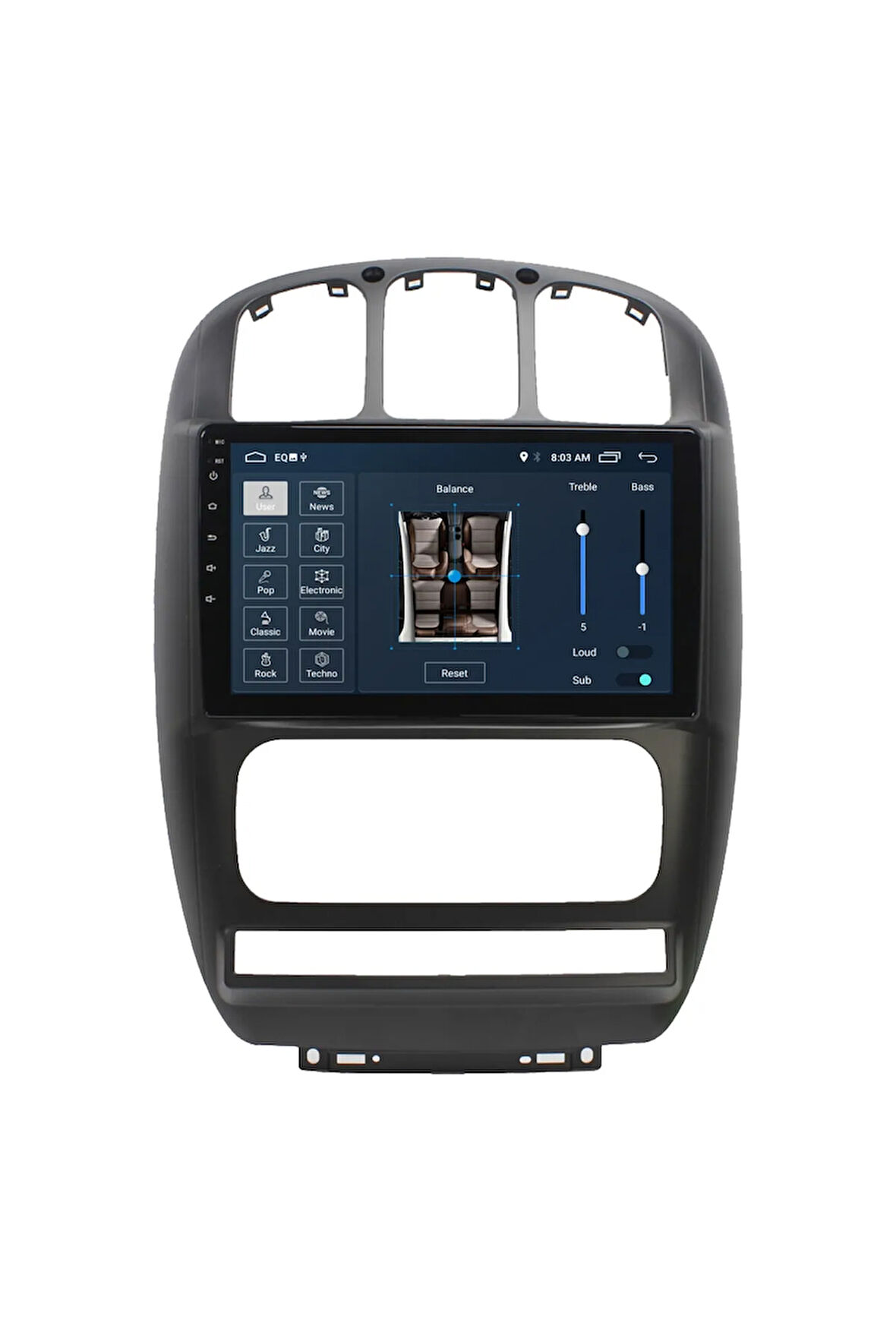 Chrysler Grand Voyager Android Carplay Navigasyon Multimedya Ekran Teyp 2gb Ram + 32gb Hdd