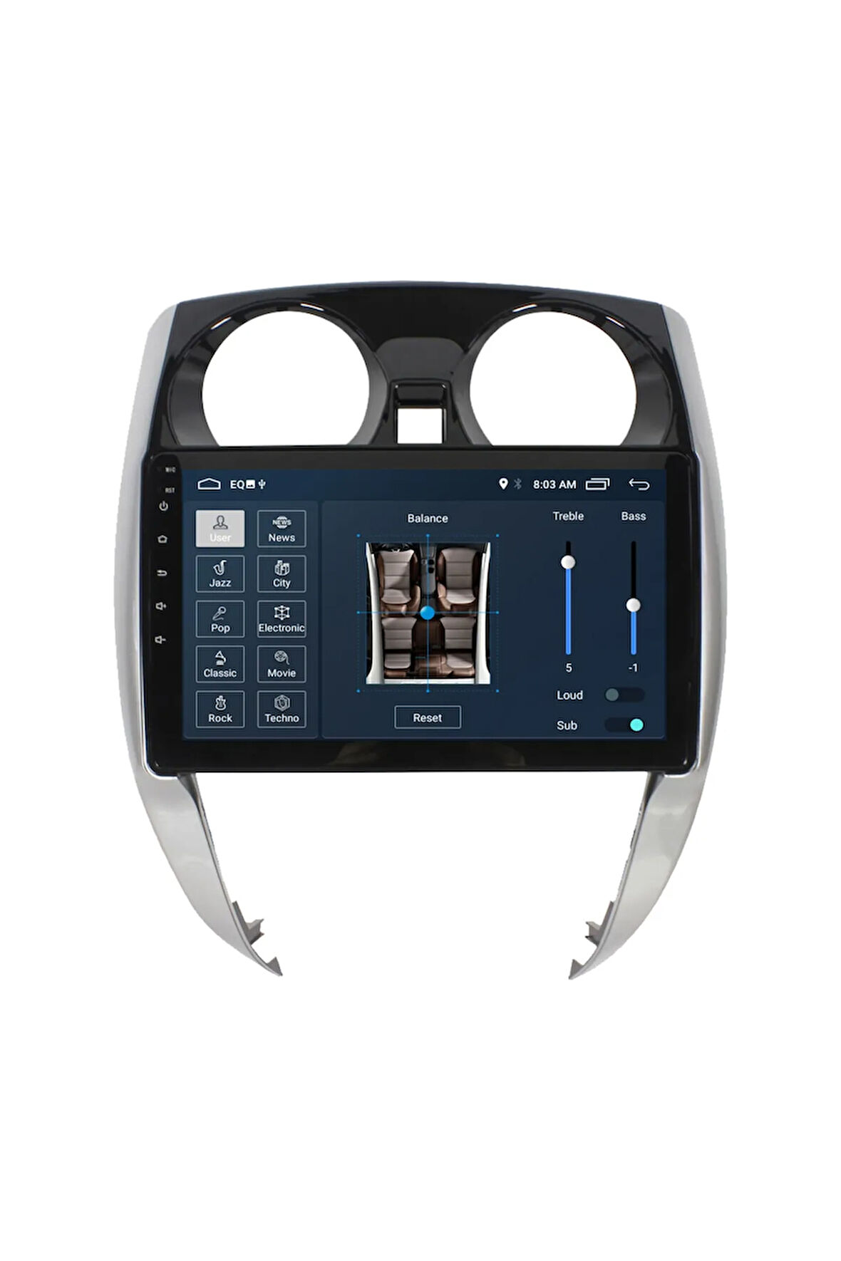Nıssan Note Android Carplay Navigasyon Multimedya Ekran Teyp 2gb Ram + 32gb Hdd