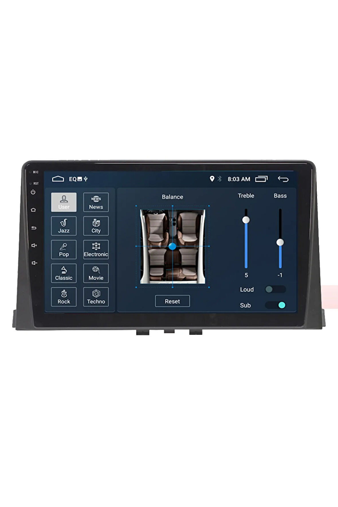 Peugeot Rifter Android Carplay Navigasyon Multimedya Ekran Teyp 2gb Ram + 32gb Hdd