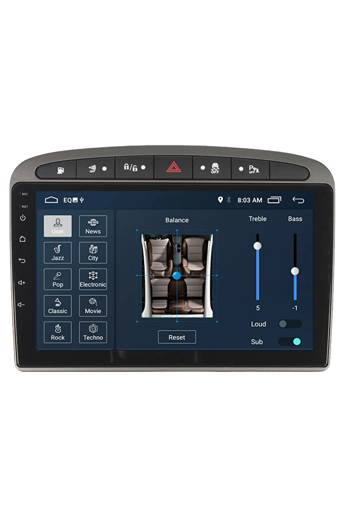 Peugeot 308-408 Android Carplay Navigasyon Multimedya Ekran Teyp 2gb Ram + 32gb Hdd