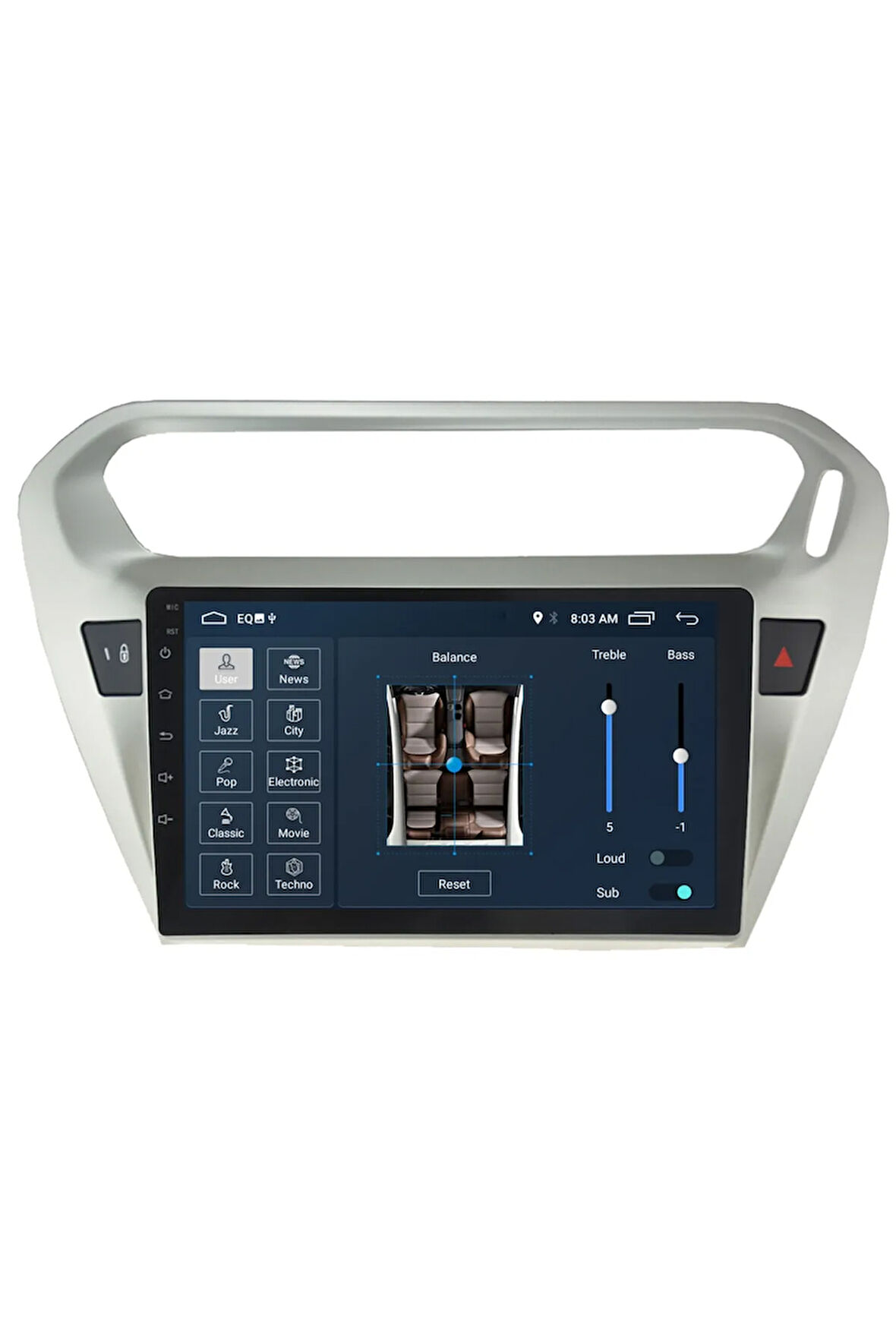 Cıtroen C Elysee Android Carplay Navigasyon Multimedya Ekran Teyp 2gb Ram + 32gb Hdd
