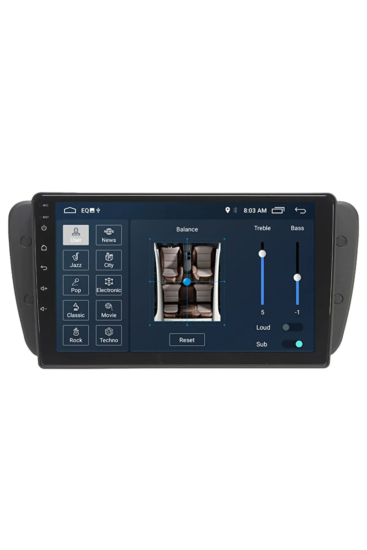 Seat Ibiza  Uyumlu Android Carplay Navigasyon Multimedya Ekran Teyp 2gb Ram + 32gb Hdd