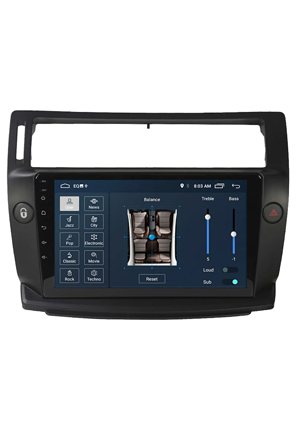 Citroen C4 Android Carplay Navigasyon Multimedya Ekran Teyp 2gb Ram + 32gb Hdd