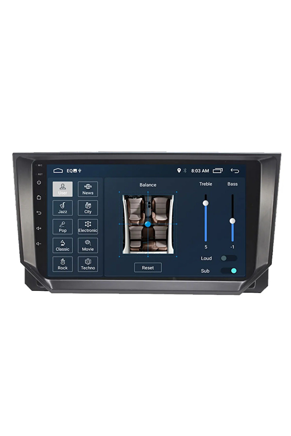 Seat Ibiza Uyumlu Android Carplay Navigasyon Multimedya Ekran Teyp 2gb Ram + 32gb Hdd