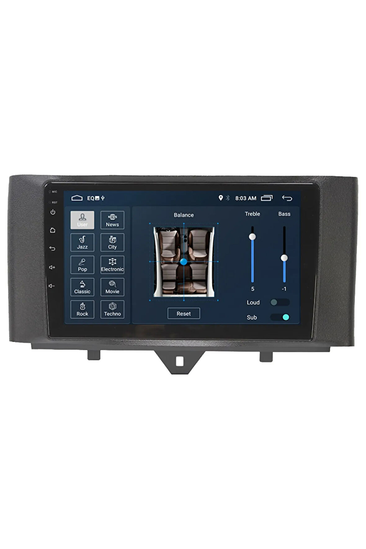 Smart Fortwo Android Carplay Navigasyon Multimedya Ekran Teyp 2gb Ram + 32gb Hdd