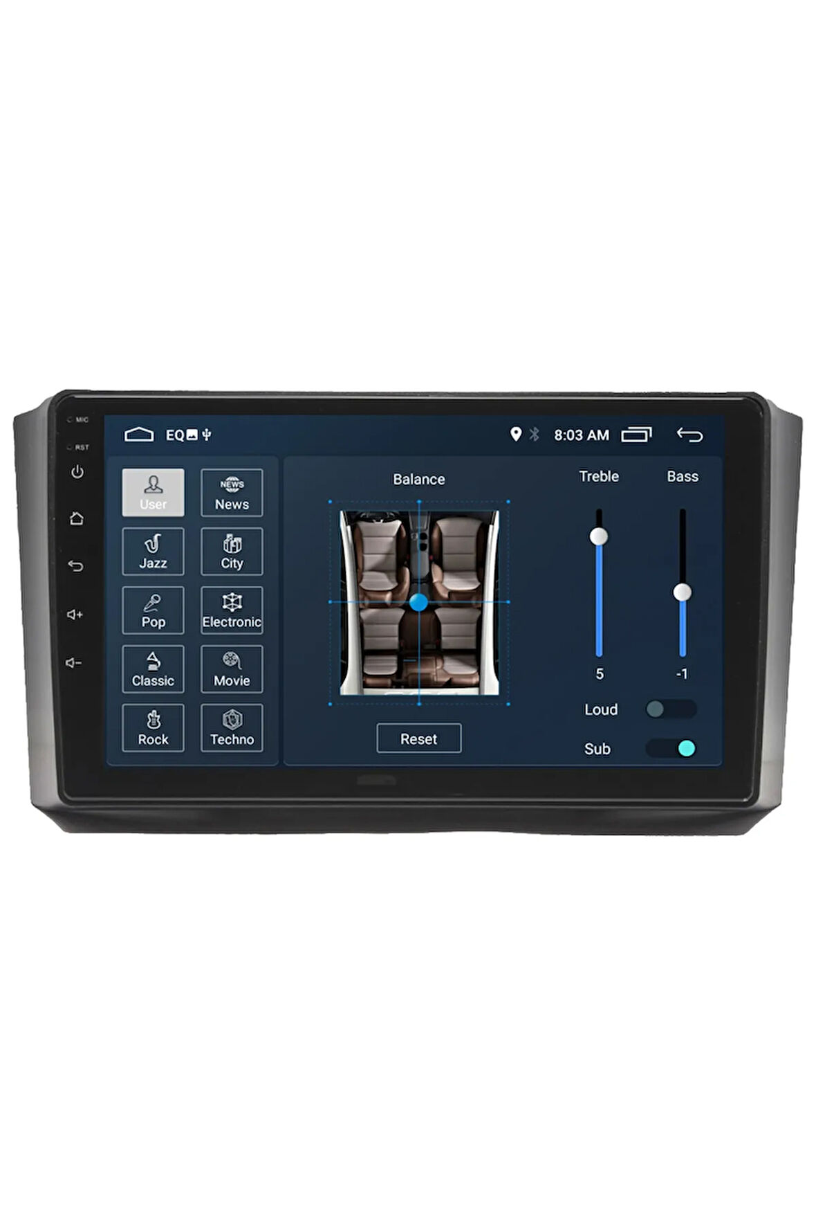 Ssangyong Rexton Android Carplay Navigasyon Multimedya Ekran Teyp 2gb Ram + 32gb Hdd