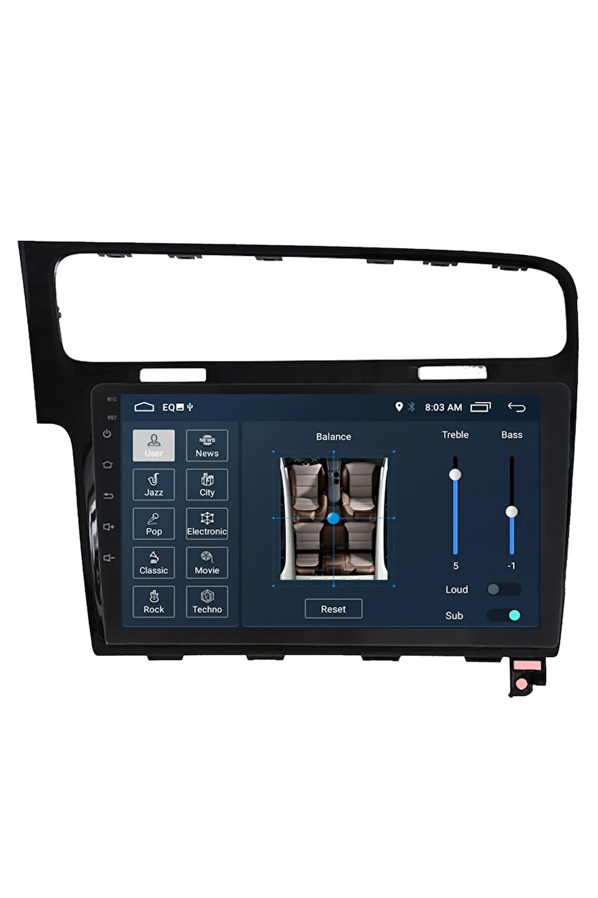 Volkswagen Golf 7 Android Carplay Navigasyon Multimedya Ekran Teyp 2gb Ram + 32gb Hdd