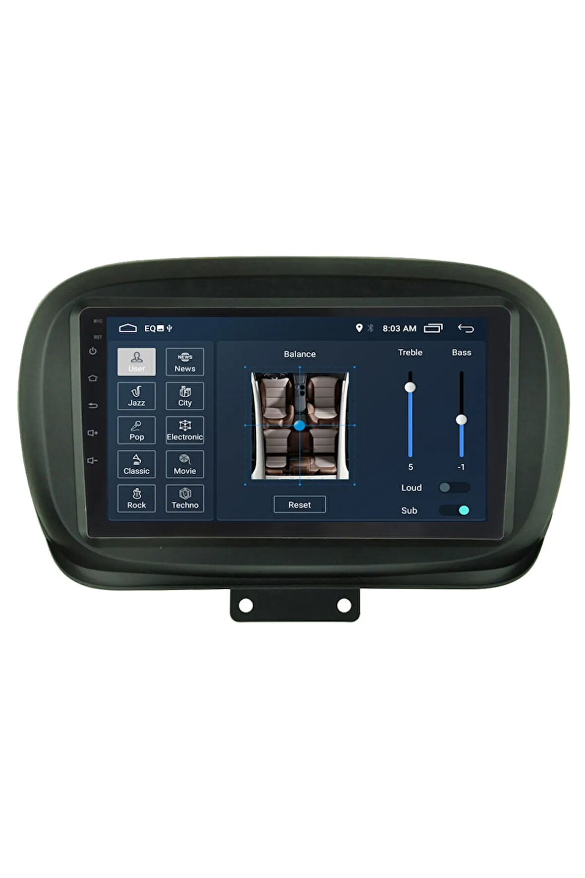 Fıat 500x Android Carplay Navigasyon Multimedya Ekran Teyp 2gb Ram + 32gb Hdd