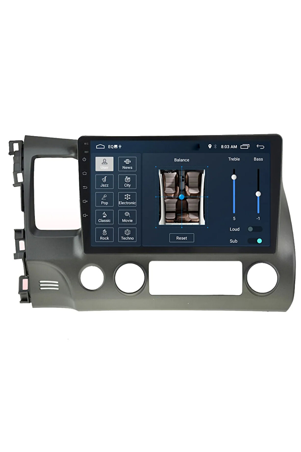 Honda Cıvıc Fd6 Android Carplay Navigasyon Multimedya Ekran Teyp 2gb Ram + 32gb Hdd