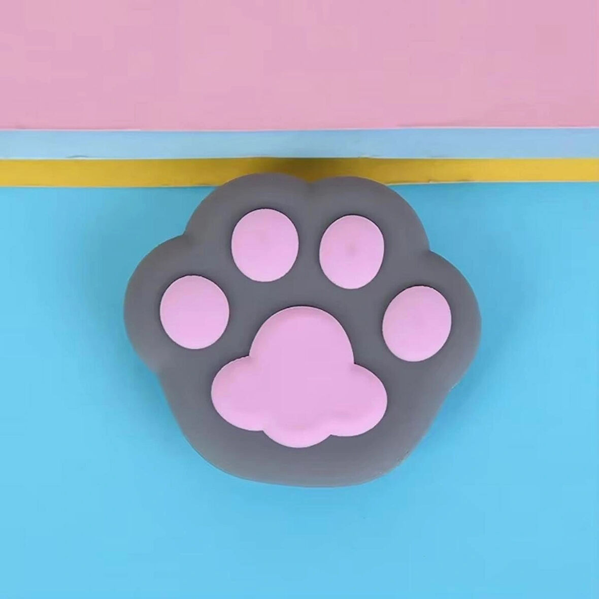 Microcase 3D Tasarımlı 3M Yapıştırmalı El Parmak Tutucu Cep Telefonu Tutacağı Popsocket - GRİ AL5245