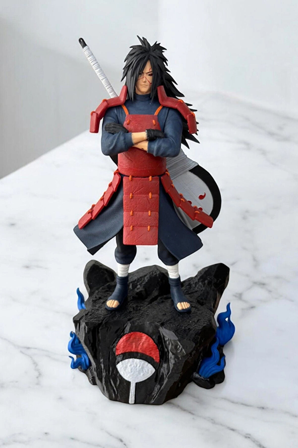 Madara Uchiha 3D SLA Baskı Koleksiyonluk Figür – El Boyamalı, Özel Tasarım