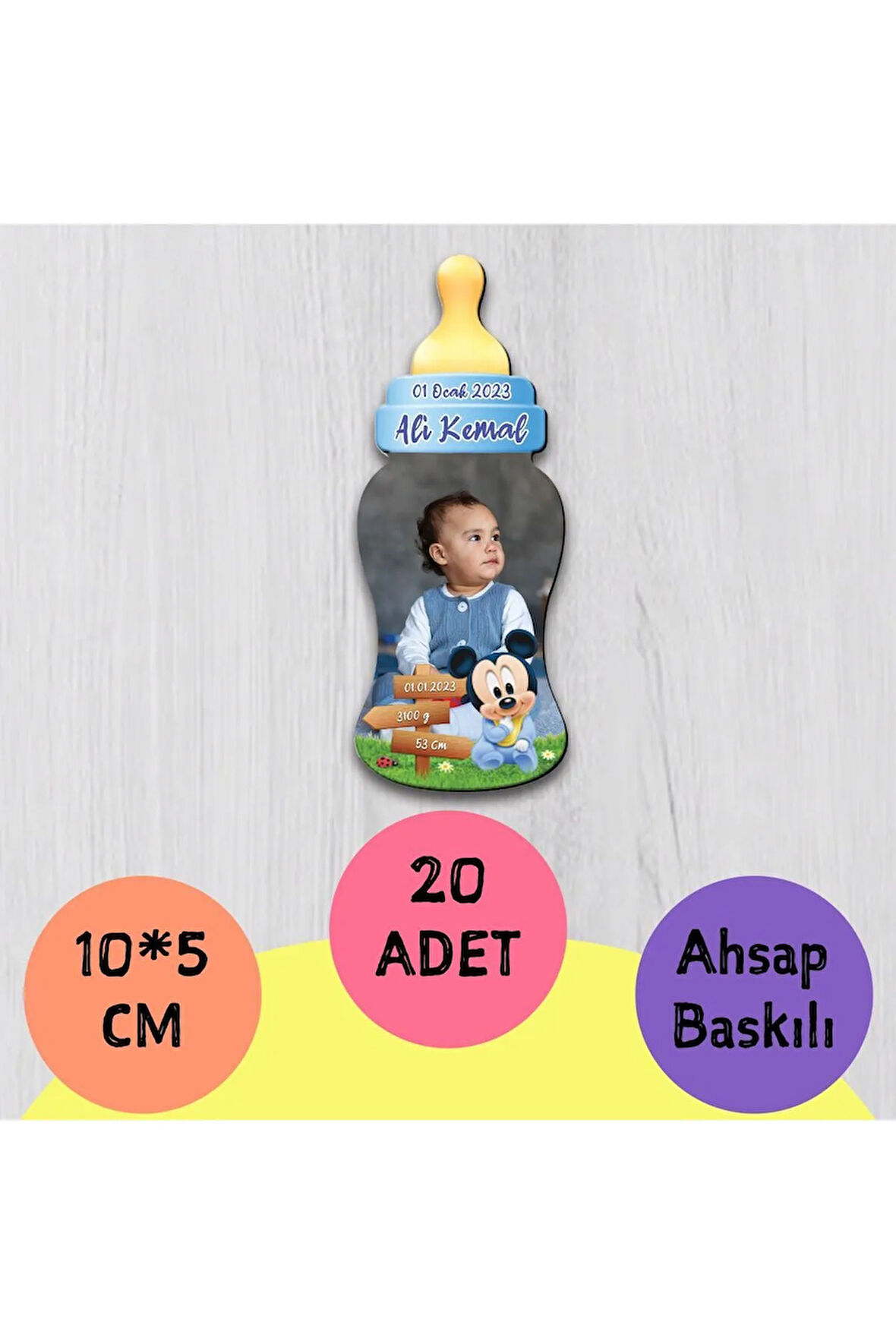 Biberon Tasarımlı Magnet 5 Adet