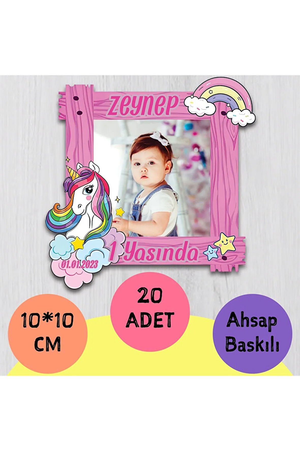 Doğum Günü Magneti 5 Adet