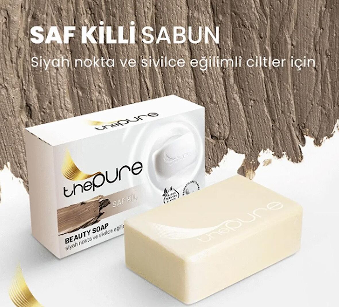 Thepure Saf Kil, Siyah Nokta ve Sivilce Giderici Sabun 100 gr